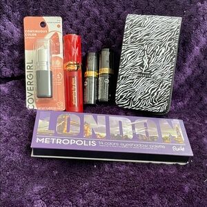 Revlon 2 Lipstick ,Covergirl, Lip Gloss, 14 Colors Eyeshadows, Lipstick Case NEW